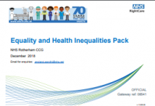 Equality and Health Inequalities Pack: NHS Rotherham CCG